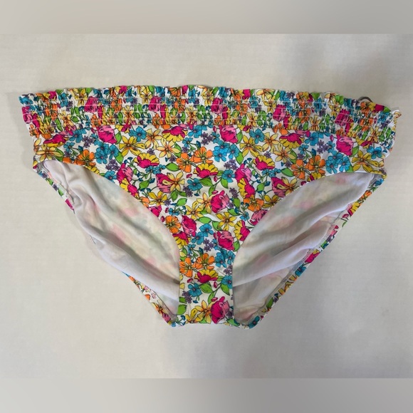 Time & Tru multicolor floral full coverage low-rise bikini bottoms size XL NWT - Picture 1 of 6